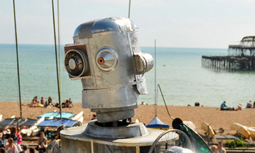 Iron Man seen in Brighton